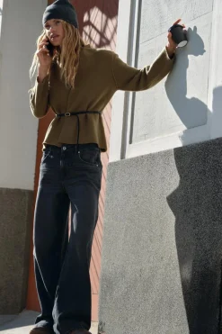 Sale CHAQUETA 100% LANA CINTURÓN Mujer Blazers / Chalecos|Cárdigan / Jerséis