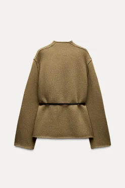 Sale CHAQUETA 100% LANA CINTURÓN Mujer Blazers / Chalecos|Cárdigan / Jerséis
