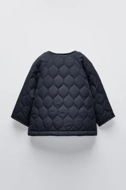 Niños ZARA 6 - 18 Meses·Abrigos / Buzos<CHAQUETA ACOLCHADA ALAMARES