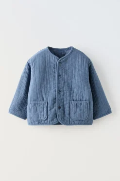 Niños ZARA 0 - 6 Meses·Sacos / Buzos|6 - 18 Meses·Abrigos / Buzos<CHAQUETA ACOLCHADA BOLSILLOS