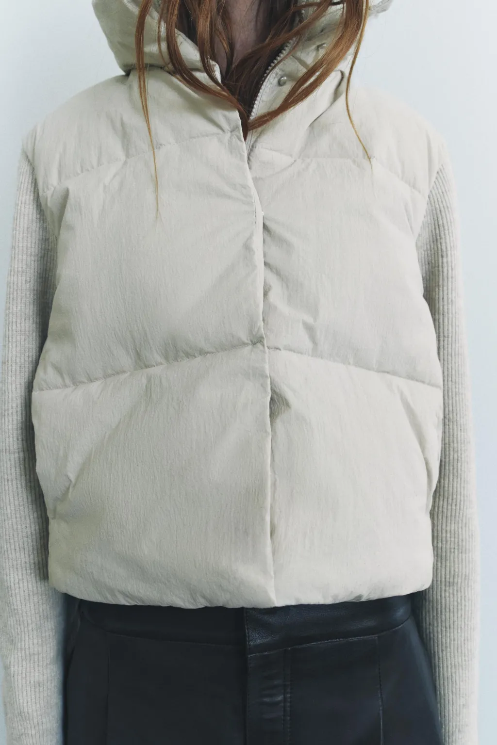 Hot CHAQUETA ACOLCHADA COMBINADA ZW COLLECTION Mujer Abrigos / Anoraks
