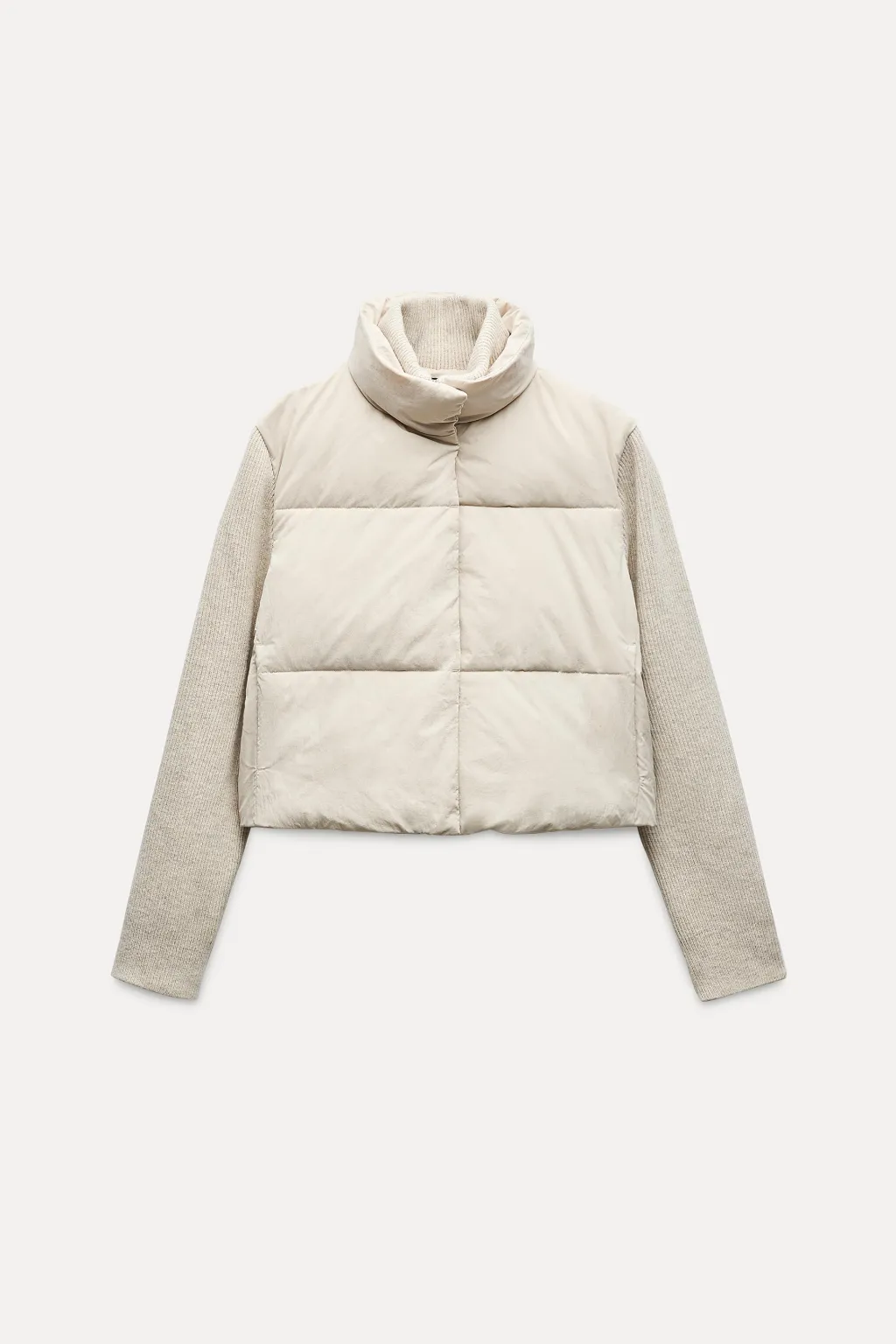 Hot CHAQUETA ACOLCHADA COMBINADA ZW COLLECTION Mujer Abrigos / Anoraks