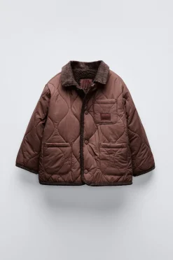 Niños ZARA 1½ - 6 Años·Abrigos|6 - 18 Meses·Abrigos / Buzos<CHAQUETA ACOLCHADA CUELLO PANA