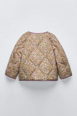 Niños ZARA 6 - 18 Meses·Abrigos / Buzos<CHAQUETA ACOLCHADA FLORES