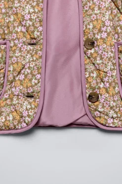 Niños ZARA 6 - 18 Meses·Abrigos / Buzos<CHAQUETA ACOLCHADA FLORES