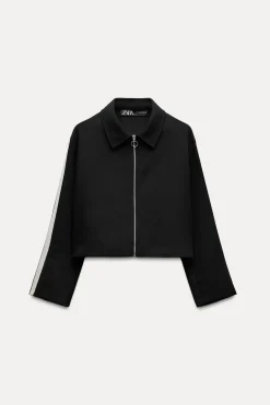 New CHAQUETA BANDA LATERAL Mujer Chaquetas / Cazadoras