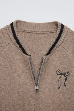 Niños ZARA 1½ - 6 Años·Punto<CHAQUETA BOMBER PUNTO