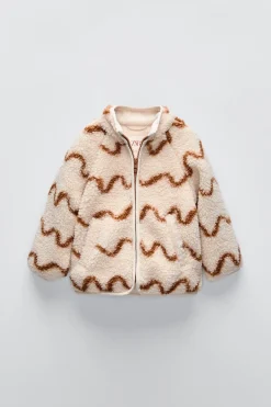 Niños ZARA 1½ - 6 Años·Abrigos|1½ - 6 Años·Abrigos<CHAQUETA BORREGUILLO ESTAMPADO