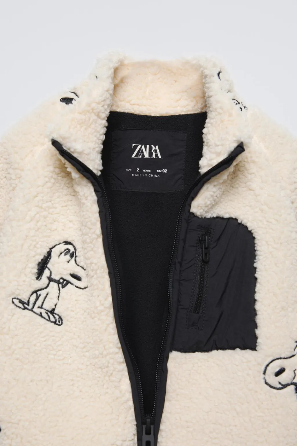 Niños ZARA 1½ - 6 Años·Abrigos|1½ - 6 Años·Abrigos<CHAQUETA BORREGUILLO SNOOPY PEANUTS™
