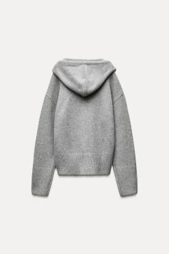 Best CHAQUETA CAPUCHA PUNTO Mujer Cárdigan / Jerséis|Punto