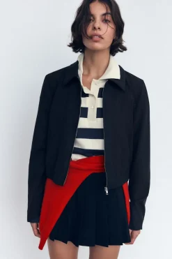 New CHAQUETA CORTA SOLAPA Mujer Chaquetas / Cazadoras