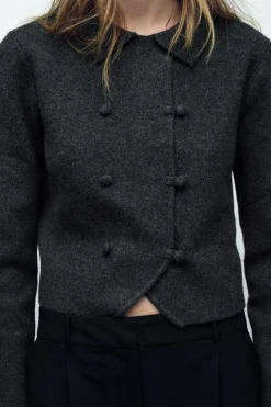 Sale CHAQUETA CRUZADA PUNTO Mujer Cárdigan / Jerséis|Punto