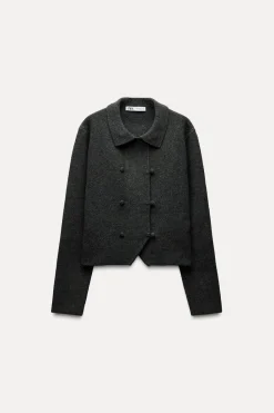 Sale CHAQUETA CRUZADA PUNTO Mujer Cárdigan / Jerséis|Punto