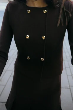 Clearance CHAQUETA CRUZADA PUNTO Mujer Cárdigan / Jerséis|Punto