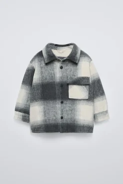 Niños ZARA 1½ - 6 Años·Abrigos|1½ - 6 Años·Abrigos<CHAQUETA CUADROS FORRO BORREGUILLO