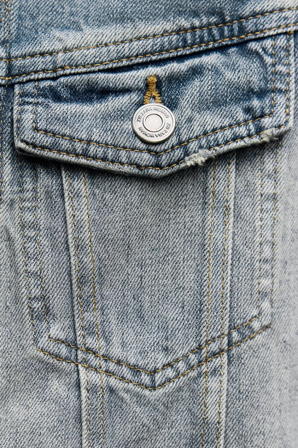 Best CHAQUETA DENIM LAVADA ZW COLLECTION Mujer Chaquetas / Cazadoras
