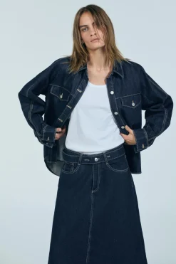 Best CHAQUETA DENIM TRF Mujer Chaquetas / Cazadoras|Camisas / Blusas