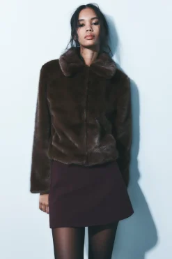 Discount CHAQUETA EFECTO PELO Mujer Chaquetas / Cazadoras