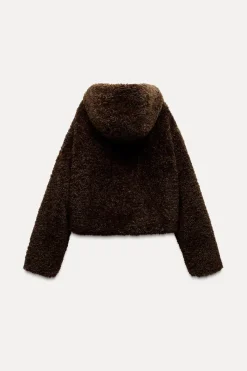 Online CHAQUETA EFECTO PELO ALAMARES Mujer Chaquetas / Cazadoras