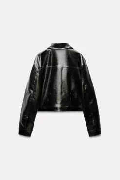 Fashion CHAQUETA EFECTO PIEL Mujer Chaquetas / Cazadoras