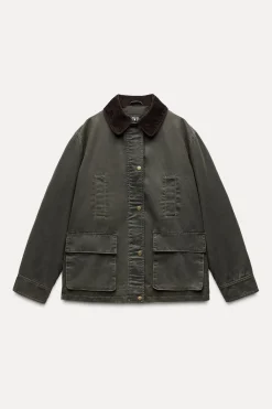 Best CHAQUETA ENCERADA CUELLO PANA Mujer Chaquetas / Cazadoras