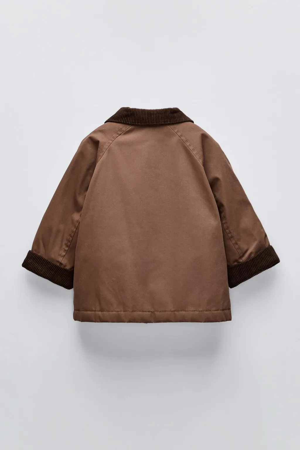 Niños ZARA 1½ - 6 Años·Abrigos|6 - 18 Meses·Abrigos / Buzos<CHAQUETA ENCERADA CUELLO PANA