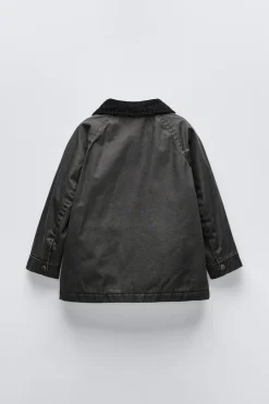 Niños ZARA 1½ - 6 Años·Abrigos|6 - 18 Meses·Abrigos / Buzos<CHAQUETA ENCERADA CUELLO PANA