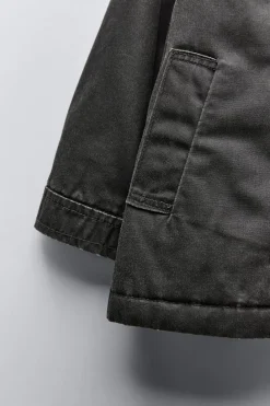 Niños ZARA 1½ - 6 Años·Abrigos|6 - 18 Meses·Abrigos / Buzos<CHAQUETA ENCERADA CUELLO PANA