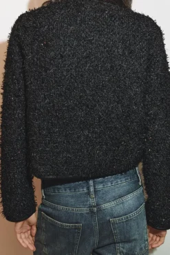Best CHAQUETA ESTRUCTURA HILO METALIZADO Mujer Cárdigan / Jerséis|Punto