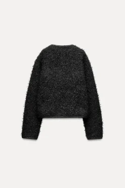 Best CHAQUETA ESTRUCTURA HILO METALIZADO Mujer Cárdigan / Jerséis|Punto