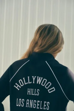 Best CHAQUETA FELPA TEXTO Mujer Chaquetas / Cazadoras|Sudaderas / Joggers