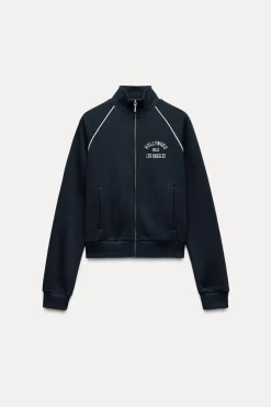 Best CHAQUETA FELPA TEXTO Mujer Chaquetas / Cazadoras|Sudaderas / Joggers