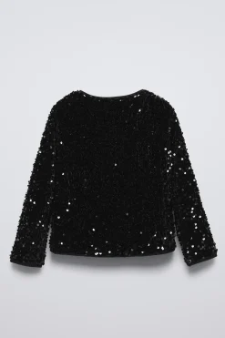Niños ZARA 6 - 14 Años·Abrigos<CHAQUETA LENTEJUELAS