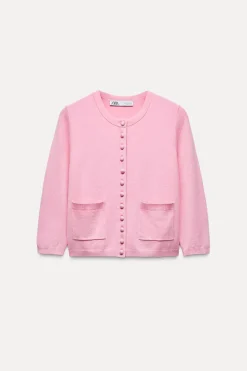 Best CHAQUETA MANGA FRANCESA PUNTO LISO Mujer Cárdigan / Jerséis|Punto