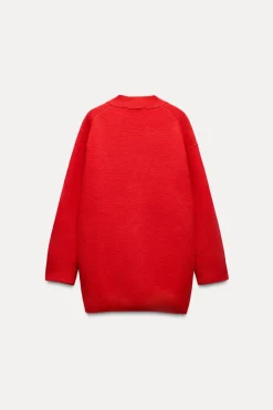 Clearance CHAQUETA OVERSIZE 100% LANA Mujer Cárdigan / Jerséis|Punto