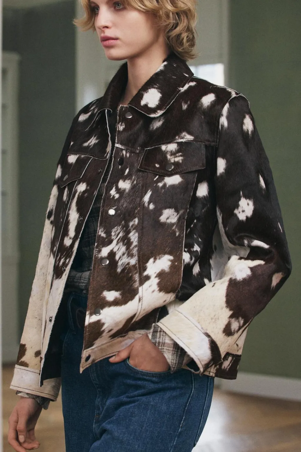 Fashion CHAQUETA PIEL 100% ZW COLLECTION Mujer Chaquetas / Cazadoras