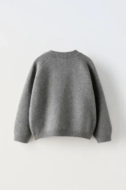 Niños ZARA 1½ - 6 Años·Punto<CHAQUETA PUNTO BORDADO