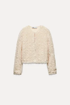 Clearance CHAQUETA PUNTO ESTRUCTURA Mujer Cárdigan / Jerséis|Punto
