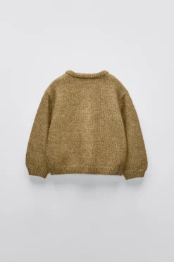Niños ZARA 1½ - 6 Años·Punto|6 - 18 Meses·Punto<CHAQUETA PUNTO FLORES BORDADAS
