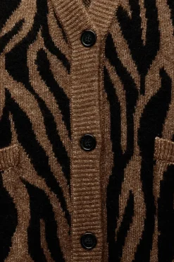 Sale CHAQUETA PUNTO JACQUARD ANIMAL Mujer Cárdigan / Jerséis|Punto