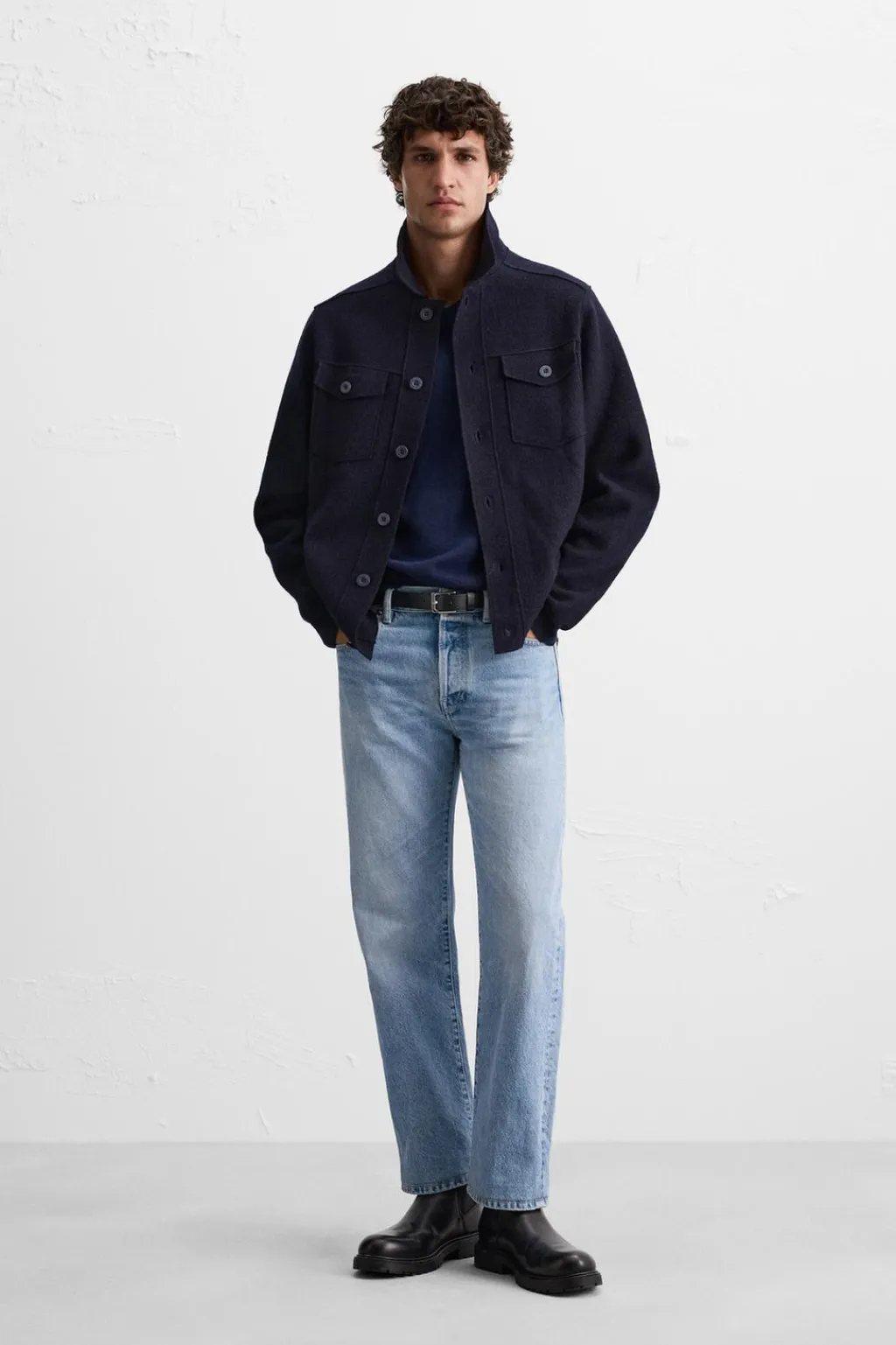 Outlet CHAQUETA PUNTO LANA Hombre Jerséis / Chaquetas