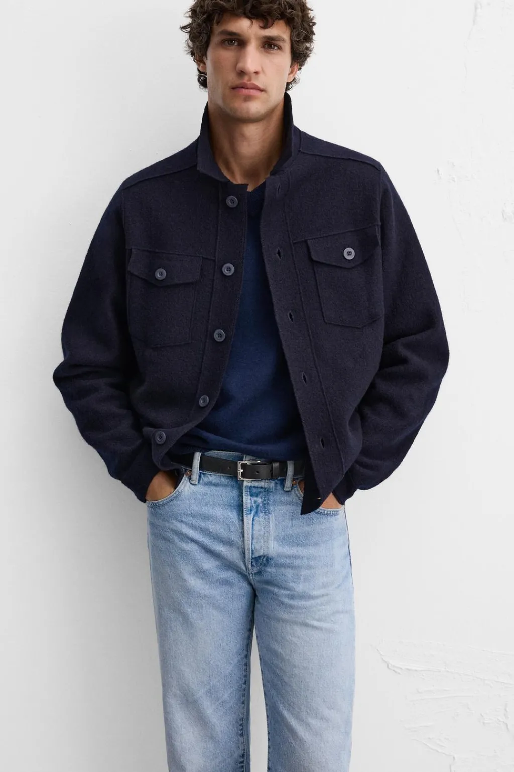 Outlet CHAQUETA PUNTO LANA Hombre Jerséis / Chaquetas