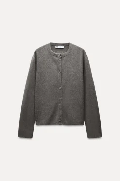 Best CHAQUETA PUNTO LISO Mujer Cárdigan / Jerséis|Punto