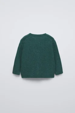 Niños ZARA 6 - 18 Meses·Punto<CHAQUETA PUNTO PICO