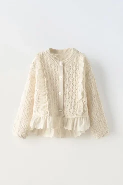 Niños ZARA 1½ - 6 Años·Punto|6 - 18 Meses·Punto<CHAQUETA PUNTO VOLANTES