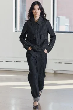 Clearance CHAQUETA SELVEDGE BOLSILLOS ZW COLLECTION Mujer Chaquetas / Cazadoras