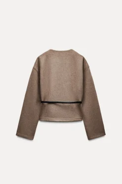 Fashion CHAQUETA SOFT CINTURÓN Mujer Chaquetas / Cazadoras