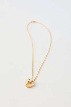 Niños ZARA 1½ - 6 Años·Accesorios|6 - 14 Años·Accesorios<COLLAR CORAZÓN RELICARIO BAÑO ORO 24KT