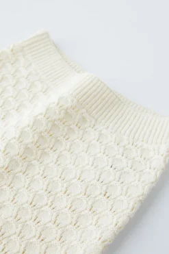 Niños ZARA 0 - 6 Meses·Punto|0 - 6 Meses·Leggings / Polainas<CONJUNTO ALGODÓN SEDA PUNTO ESTRUCTURA