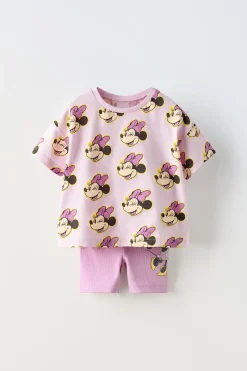 Niños ZARA 1½ - 6 Años·Camisetas|1½ - 6 Años·Leggings<CONJUNTO CAMISETA Y LEGGING CICLISTA MINNIE MOUSE © DISNEY